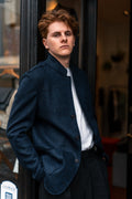 AP Albin Herringbone Navy