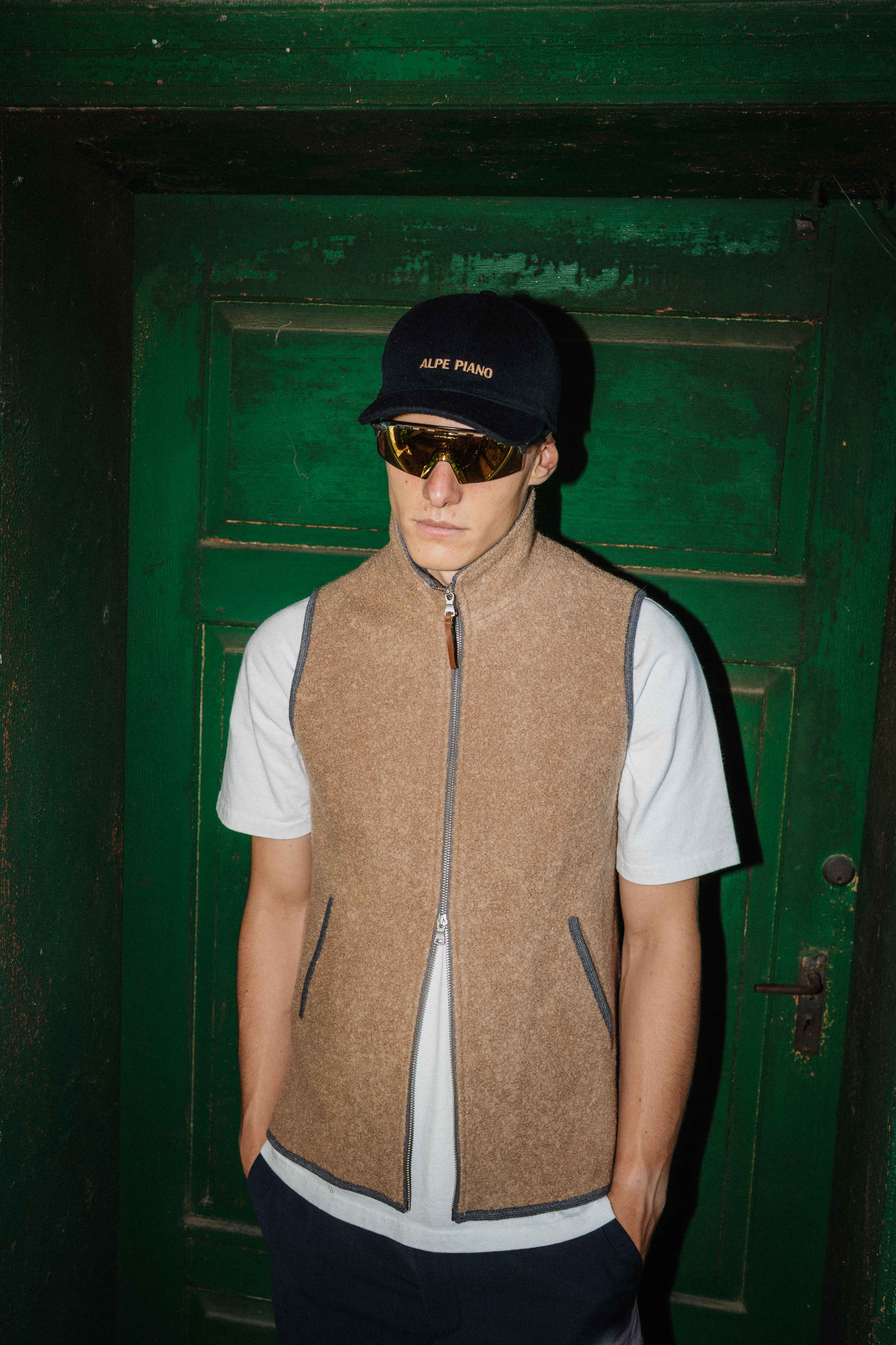 AP Fedele Bouclé Dark Camel